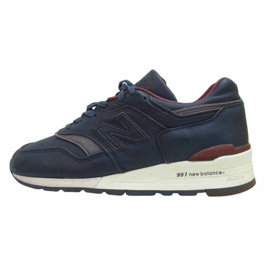 NEW BALANCE ニューバランス USA製 997 BEXP HORWEEN LEATHER ホーウィン レザー ネイビー系 24cm【中古】