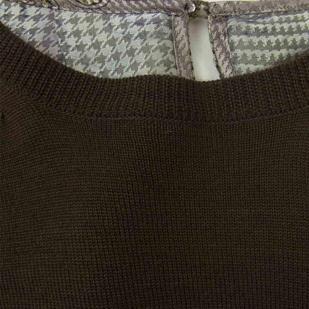 Sacai サカイ 10-01316 バック 切替 ニット ブラウン系 2【中古】