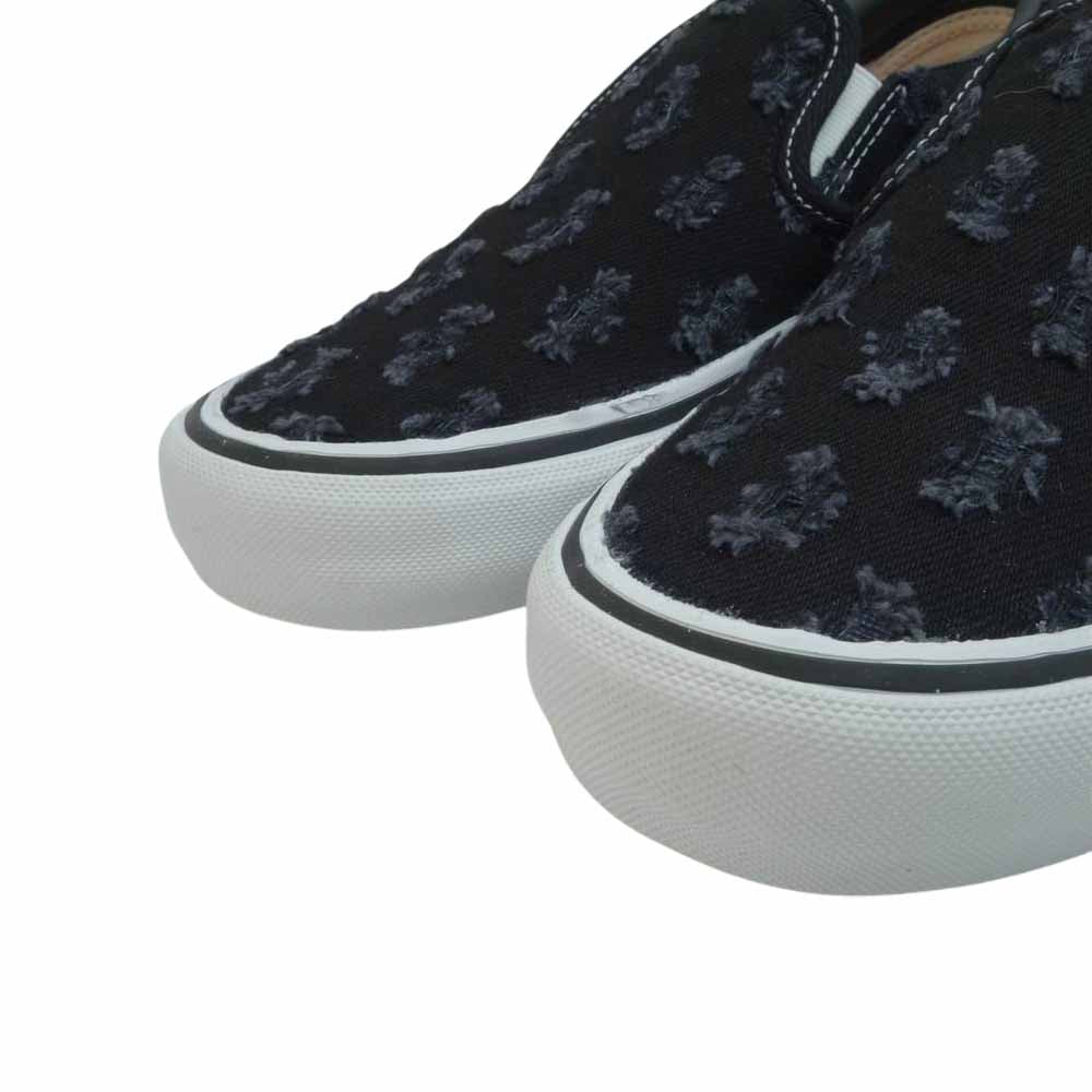 Supreme シュプリーム 20SS × Vans Hole Punch Denim Slip-On Pro バンズ スリッポン ブラック系 26.5cm【新古品】【未使用】【中古】