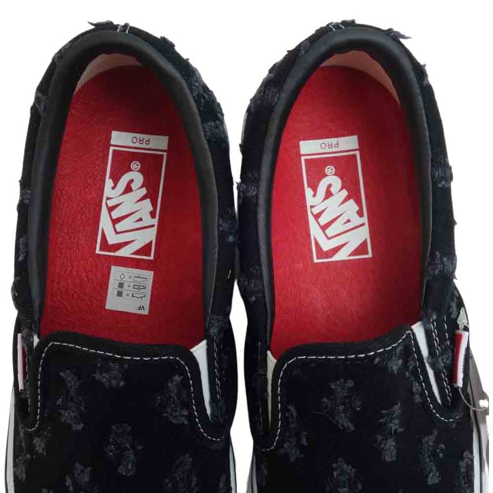 Supreme シュプリーム 20SS × Vans Hole Punch Denim Slip-On Pro バンズ スリッポン ブラック系 26.5cm【新古品】【未使用】【中古】