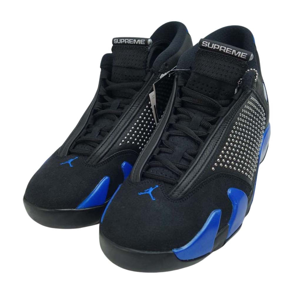 Supreme シュプリーム BV7630 004 NIKE ナイキ 19SS BV7630-004 AIR JORDAN 14 RETRO レトロ S BLACK VARSITY ROYAL CHROME WHITE スニーカー ブラック系 26.5cm【新古品】【未使用】【中古】