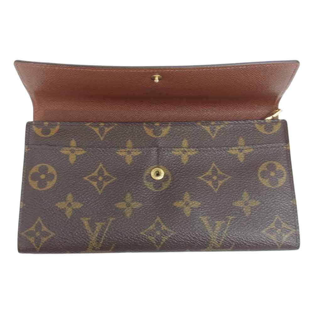 LOUIS VUITTON ルイ・ヴィトン M61725 モノグラム ポルト モネ クレディ ブラウン系【中古】