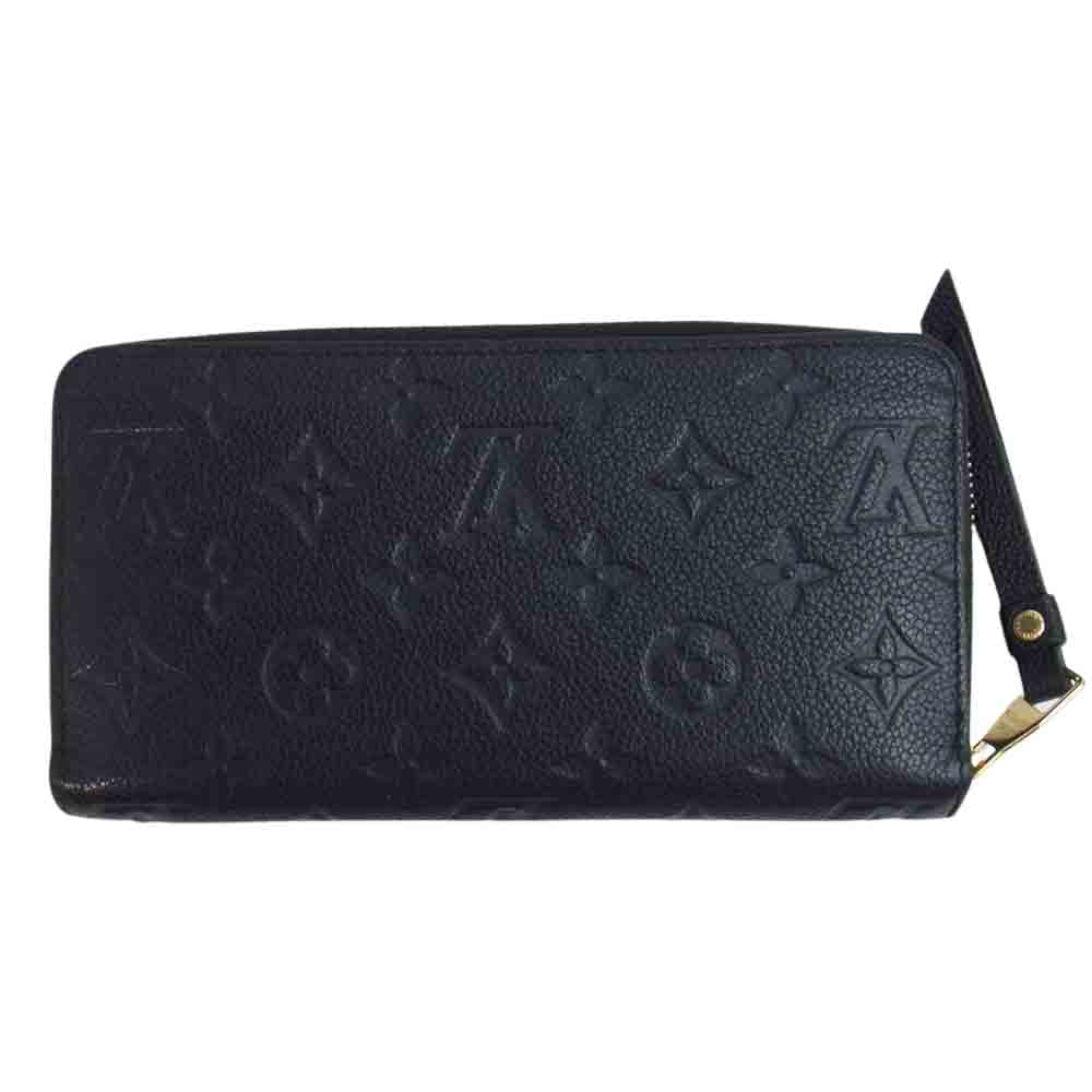 LOUIS VUITTON ルイ・ヴィトン M60571 モノグラム アンプラント ジッピー ウォレット ブラック系【中古】