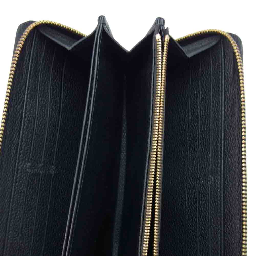 LOUIS VUITTON ルイ・ヴィトン M60571 モノグラム アンプラント ジッピー ウォレット ブラック系【中古】