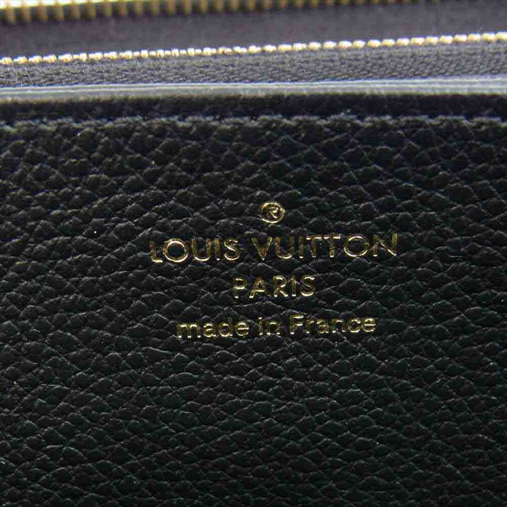 LOUIS VUITTON ルイ・ヴィトン M60571 モノグラム アンプラント ジッピー ウォレット ブラック系【中古】