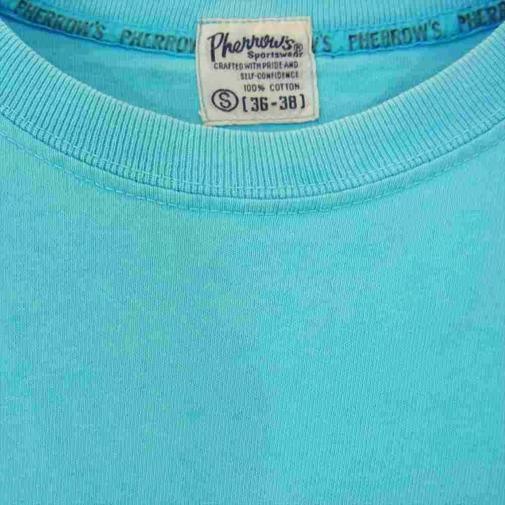 Pherrow's フェローズ プリント Tシャツ ブルー ブルー系【中古】
