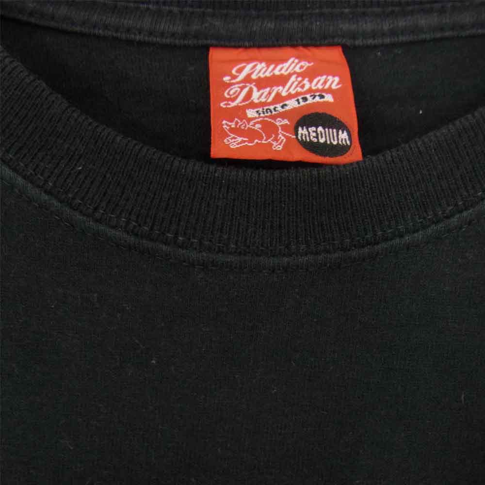 STUDIO D’ARTISAN ステュディオダルチザン プリント Tシャツ ブラック ブラック系 M【中古】