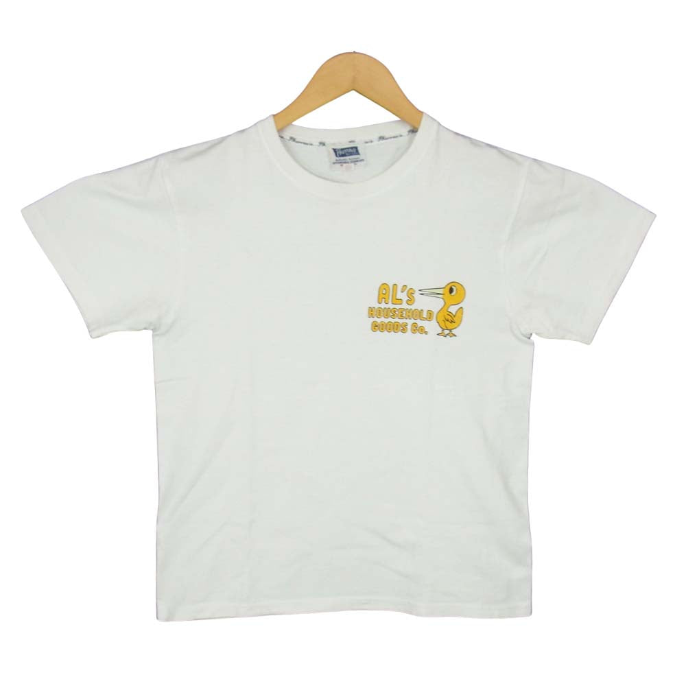 Pherrow's フェローズ プリント Tシャツ ホワイト ホワイト系 S【中古】