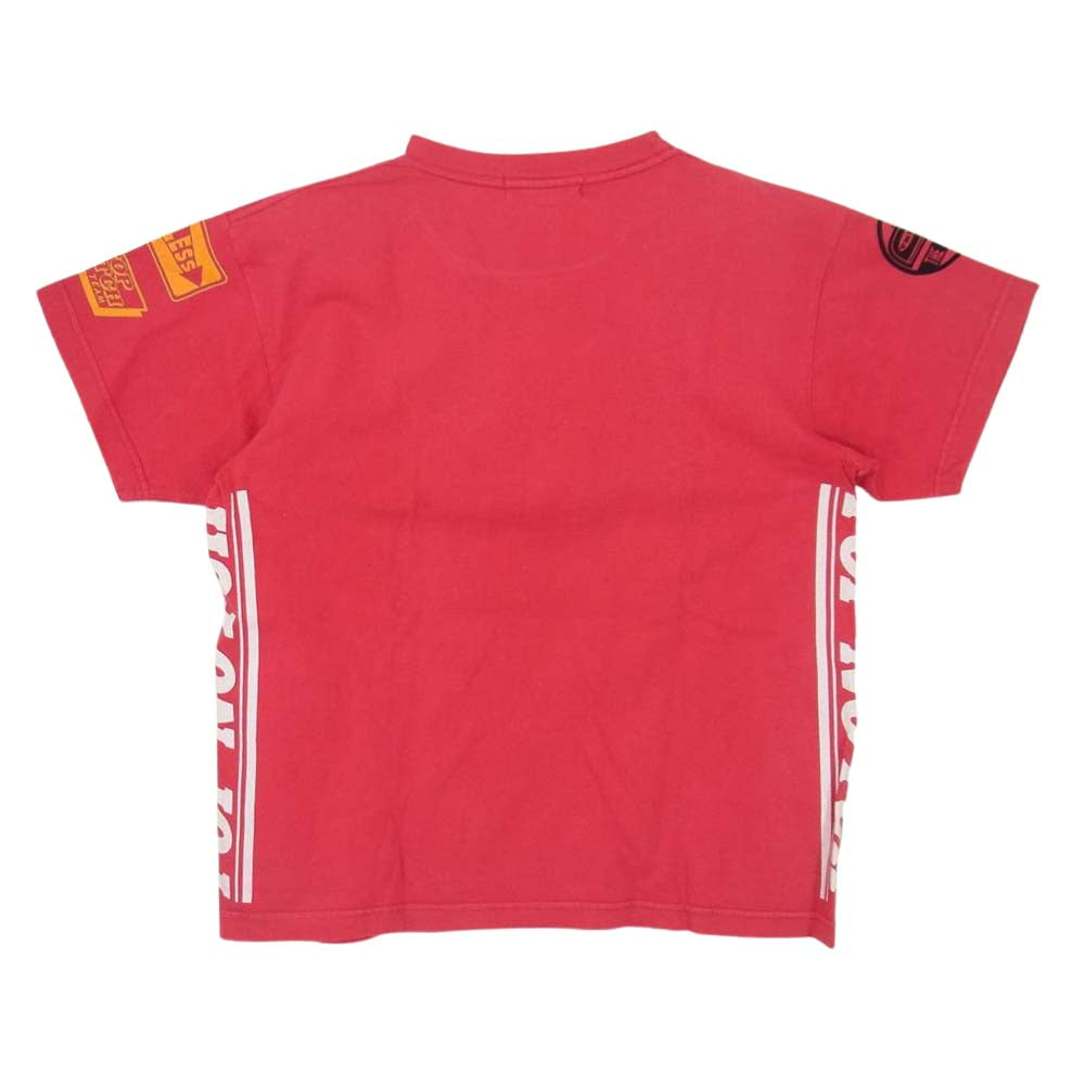 Pherrow's フェローズ プリント Tシャツ レッド レッド系【中古】