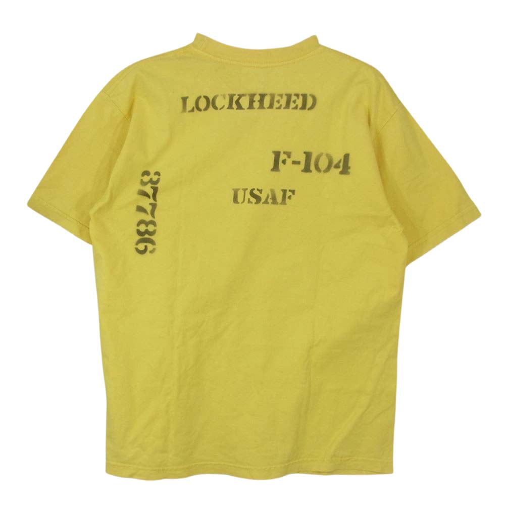 Buzz Rickson's バズリクソンズ USAF プリント Tシャツ イエロー系【中古】
