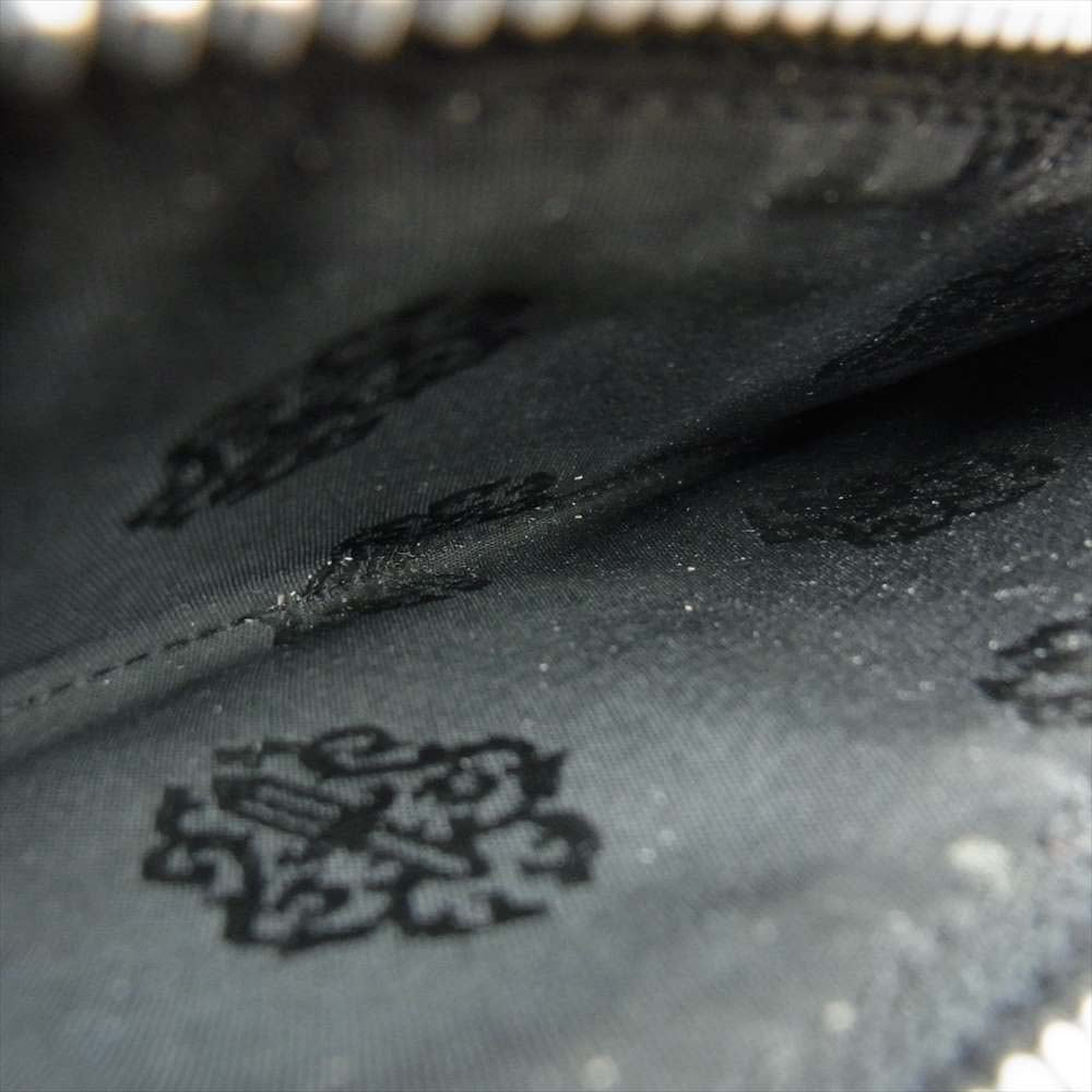 CHROME HEARTS クロムハーツ（原本無） REC F ZIP プレーン レザー ウォレット ブラック系【中古】