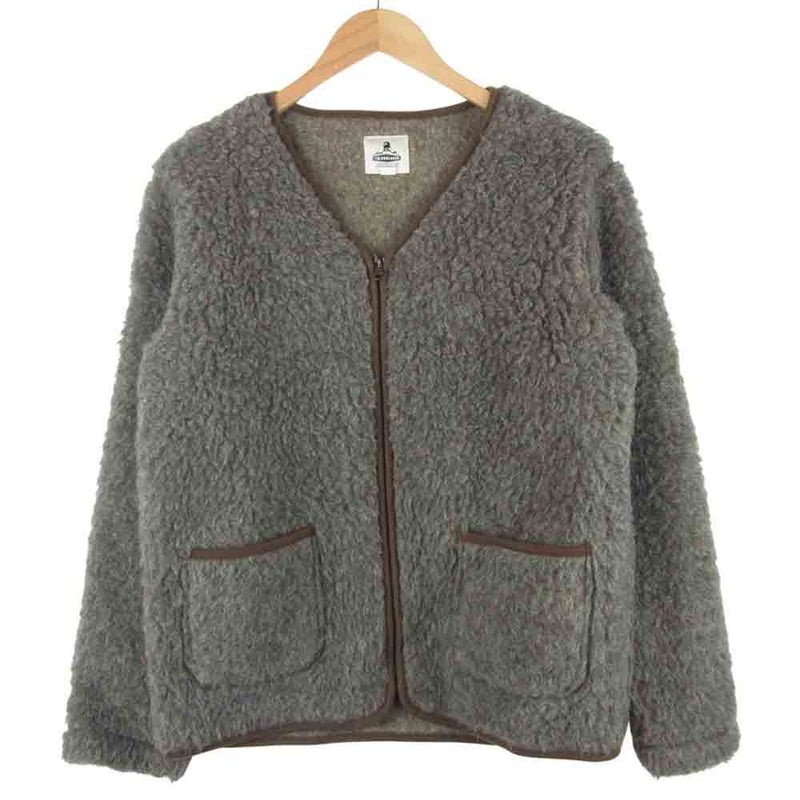 コールドブレーカー wool pile zip cardigan ウール パイル ジップ カーディガン グレイッシュブラウン系 M【中古】