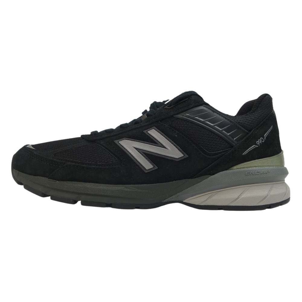 NEW BALANCE ニューバランス M990BK5 US9 スニーカー ブラック系 27cm【極上美品】【中古】