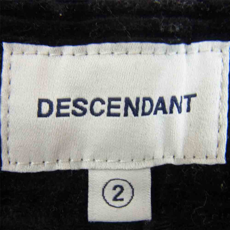 DESCENDANT ディセンダント DC-6 corduroy trousers コーデュロイ トラウザーズ パンツ ブラック系 2【中古】
