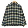 DESCENDANT ディセンダント VANNING CHECK LS SHIRT チェック ヘビー フランネル シャツ ブルー系 2【中古】