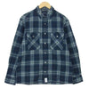 DESCENDANT ディセンダント 17AW ヘビーチェック フランネル シャツ ネイビー系 2【中古】