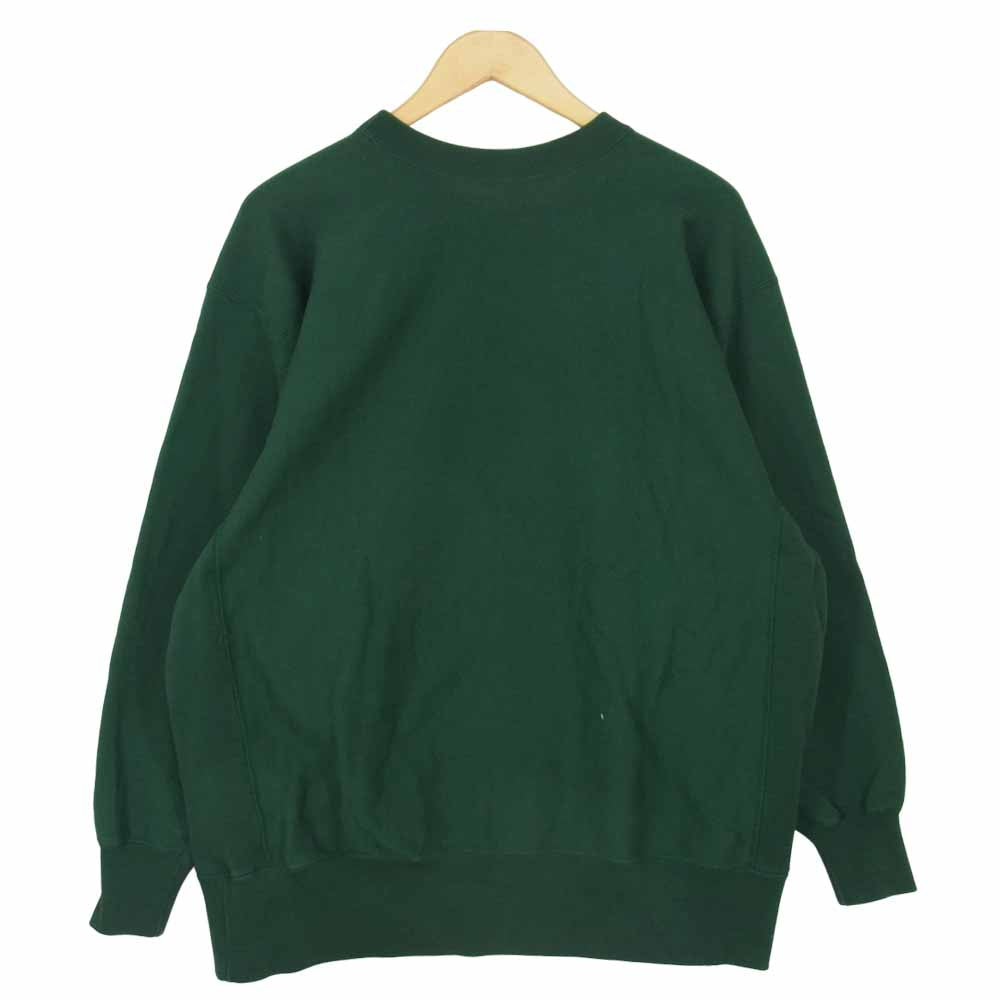 DESCENDANT ディセンダント 19AW TEAM CREW NECK SWEATSHIRT チーム クルーネック スウェットシャツ グリーン系 2【中古】