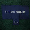 DESCENDANT ディセンダント 19AW TEAM CREW NECK SWEATSHIRT チーム クルーネック スウェットシャツ グリーン系 2【中古】