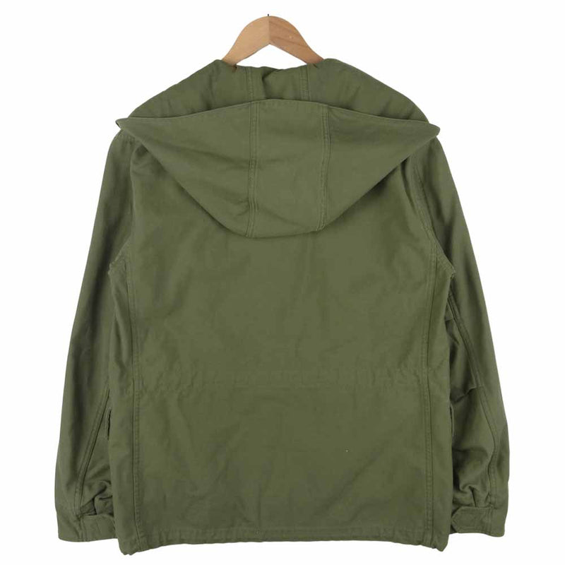 DESCENDANT ディセンダント 17AW SATIN JACKET サテン ジャケット 日本製 カーキ系 1【中古】