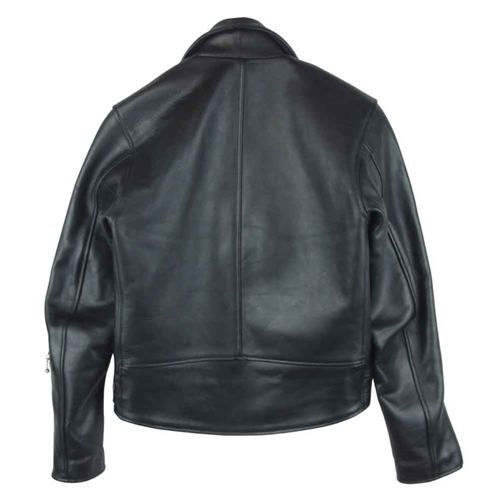 フリーダム カウレザー ダブル ライダース ジャケット 牛革 パキスタン製 ブラック系 36【中古】