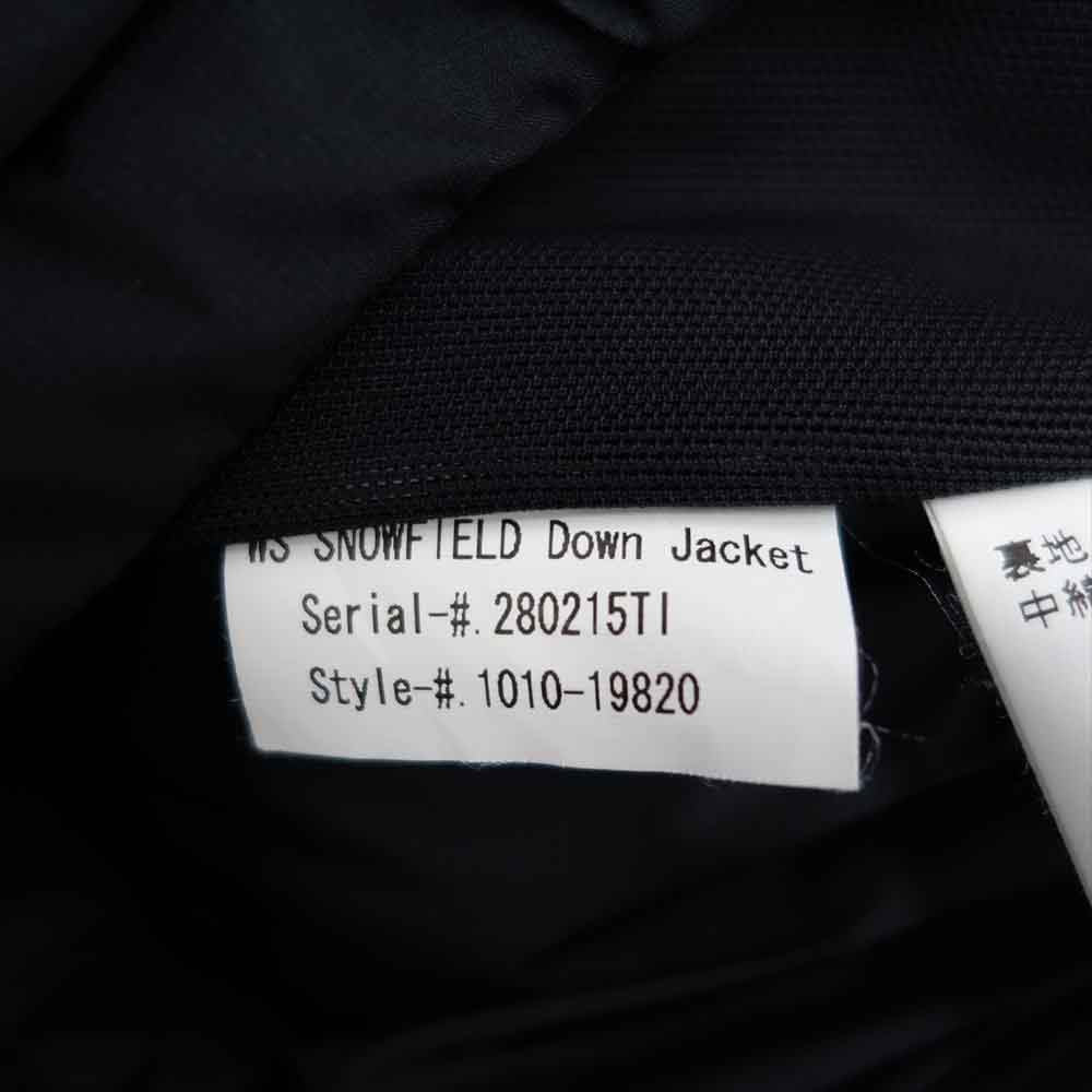 Mammut マムート 1010-19820 WS SNOWFIELD DOWN JACKET スノーフィールド ダウン ジャケット ブラック系 XS【中古】