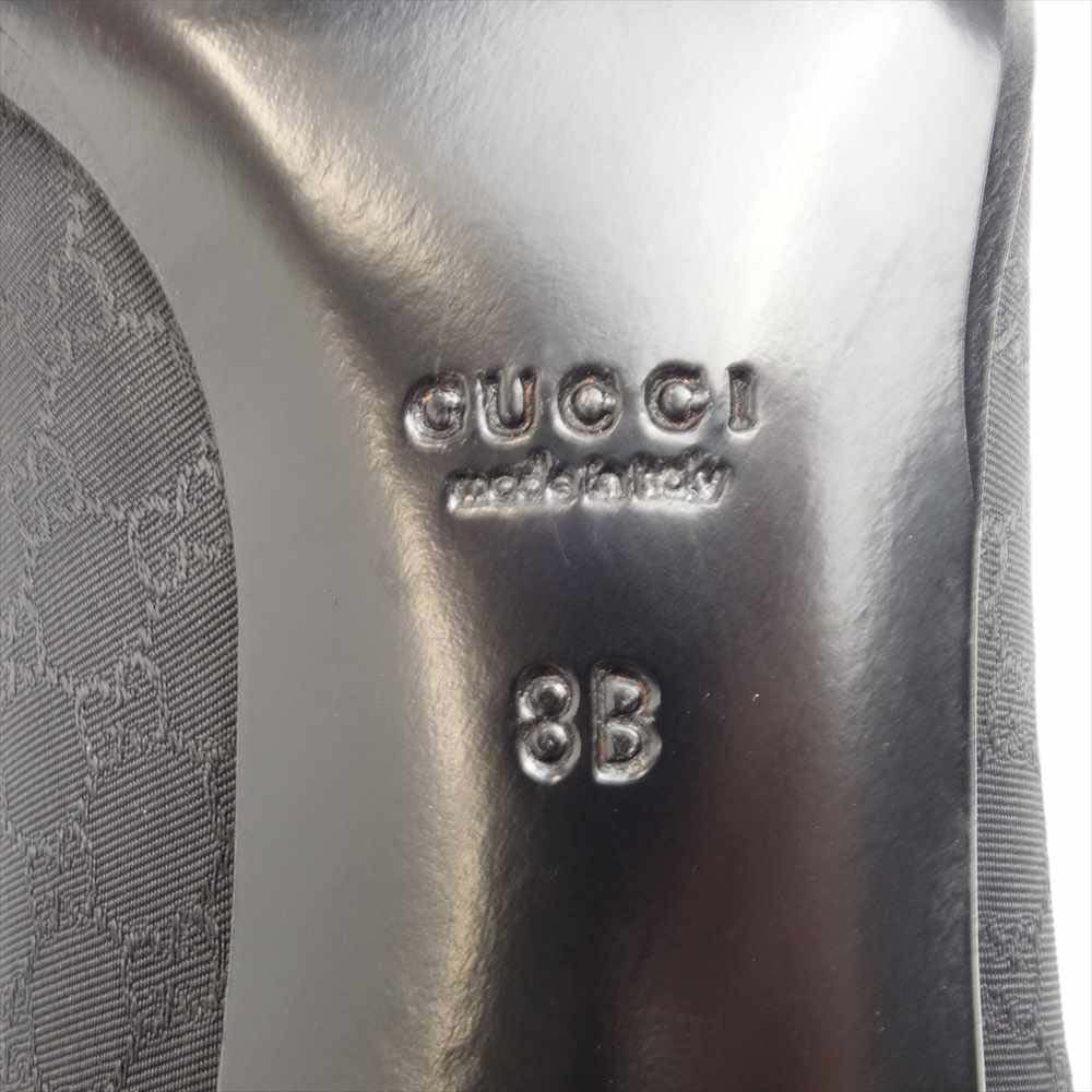 GUCCI グッチ GG ヒール パンプス ブラック系 8B【中古】