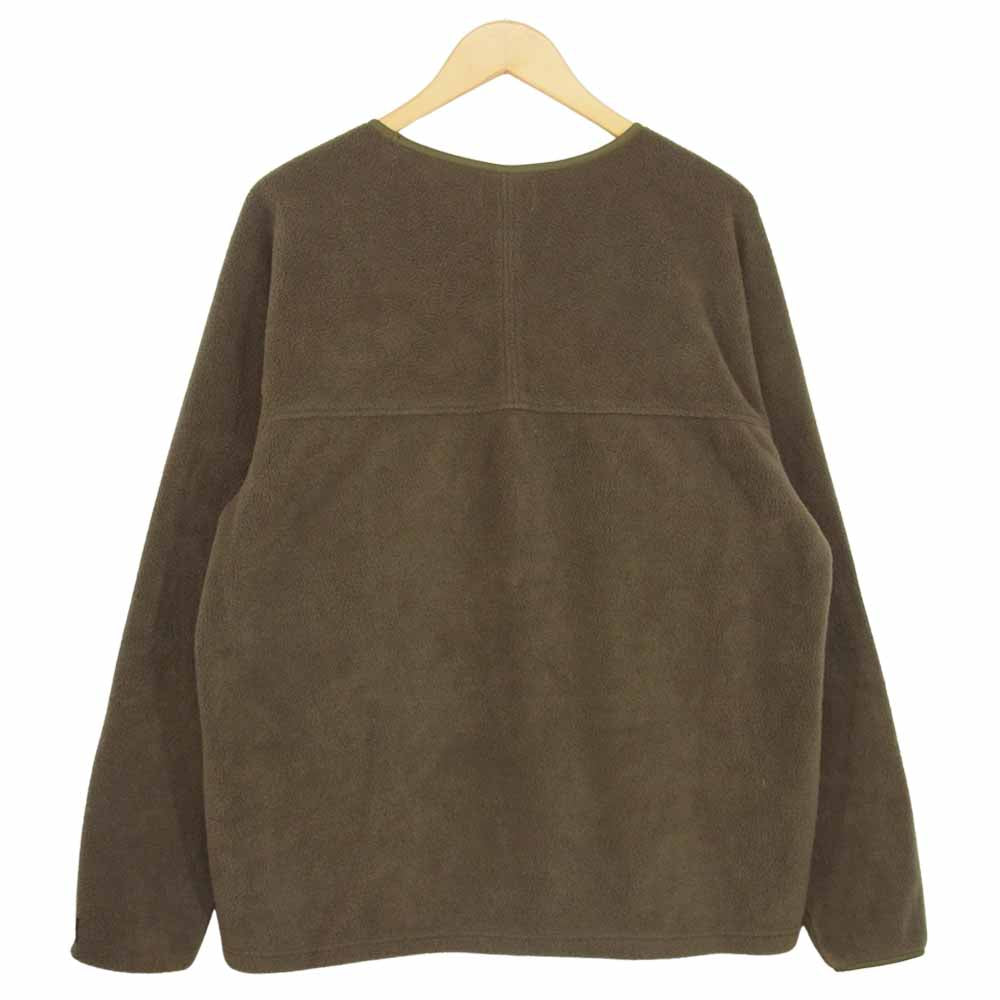 キャルオーライン 18AW CL182-064 LIGHT WEIGHT FLEECE CREW-NECK ライトウェイト フリース クルーネック プルオーバー カーキ系 L【中古】