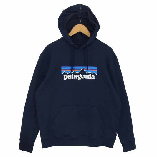 patagonia パタゴニア 19AW 39539 P-6 Logo Uprisal Hoody P-6ロゴ アップライザル フーディ プルオーバー パーカー ネイビー系 L【中古】