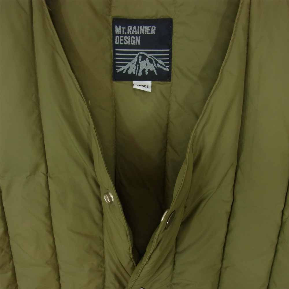 Mt RAINIER DESIGN マウントレイニアデザイン キルティング ダウン ベスト カーキ系 L【中古】