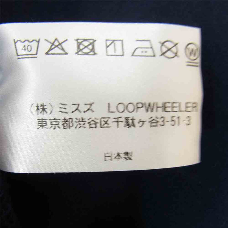 LOOPWHEELER ループウィラー 両V スウェット トレーナー ネイビー系 L【中古】