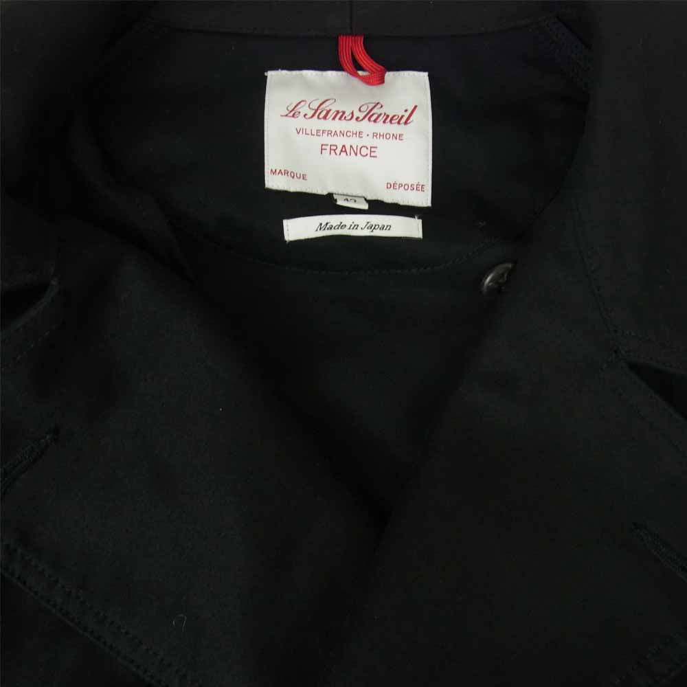 ル サン パレイユ LSP-25U-203006 CMS TRADITIONAL TIELOCKEN COAT モールスキン タイロッケン コート ブラック系 42【中古】