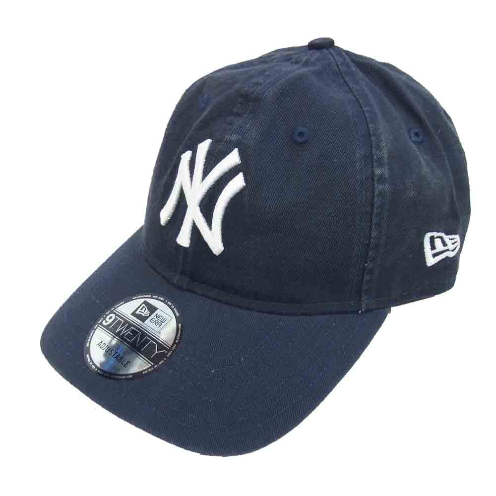 モマデザインストア × New Era ニューエラ New York Yankees ニューヨークヤンキース キャップ ブラック ダークネイビー系【極上美品】【中古】