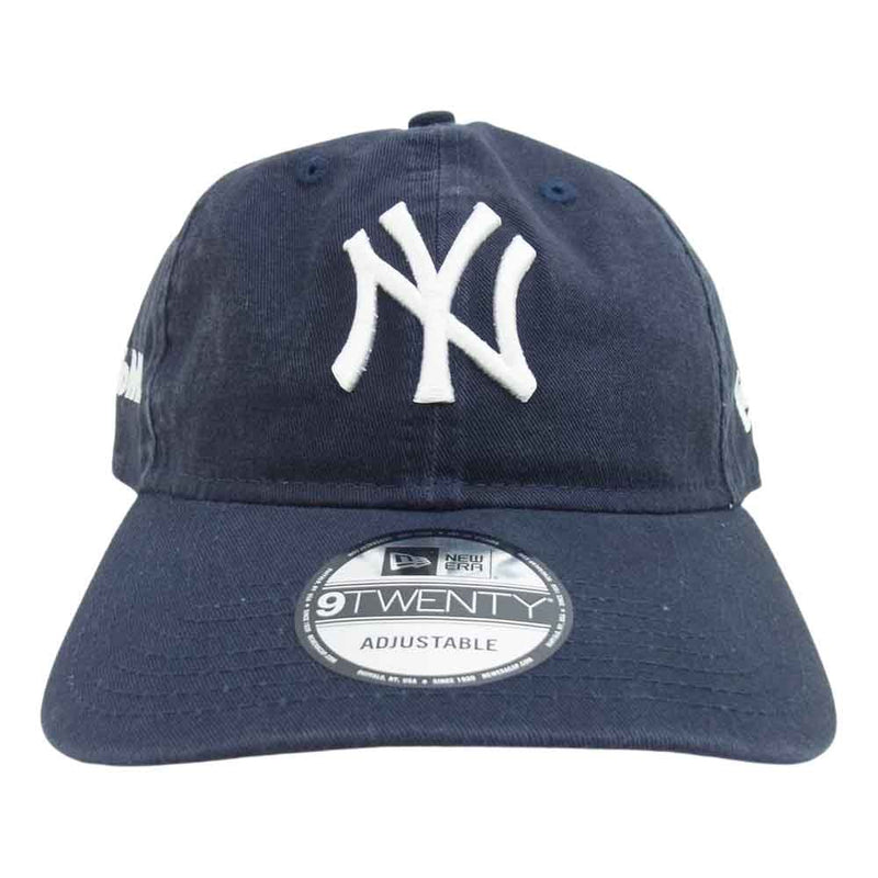 モマデザインストア × New Era ニューエラ New York Yankees ニューヨークヤンキース キャップ ブラック ダークネイビー系【極上美品】【中古】