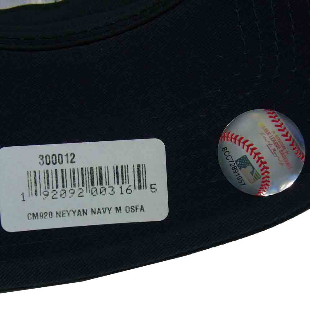 モマデザインストア × New Era ニューエラ New York Yankees ニューヨークヤンキース キャップ ブラック ダークネイビー系【極上美品】【中古】