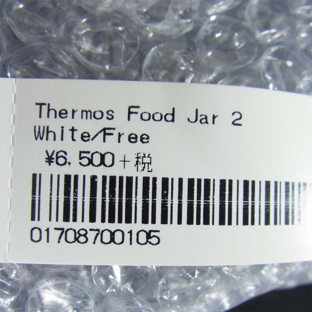 Supreme シュプリーム 18AW × Thermos サーモス Stainless King Food Jar + Spoon ステンレスキング 折り畳みスプーン付き フードジャー ホワイト系【新古品】【未使用】【中古】