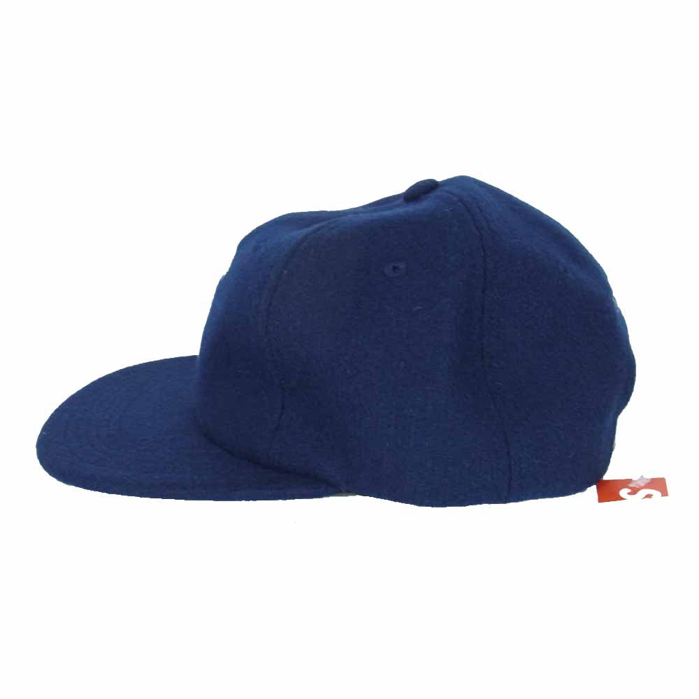 Supreme シュプリーム 15AW Wool S Logo 6-Panel Cap ウール Sロゴ 6パネル キャップ ネイビー系【極上美品】【中古】