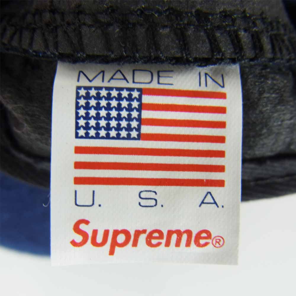 Supreme シュプリーム 15AW Wool S Logo 6-Panel Cap ウール Sロゴ 6パネル キャップ ネイビー系【極上美品】【中古】