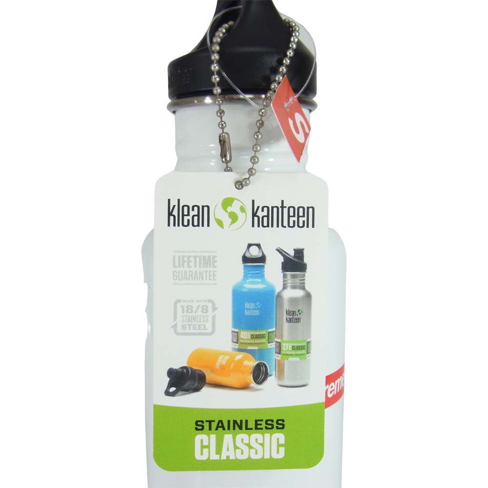 Supreme シュプリーム 16SS × Kleen Kanteen クリーンカンティーン Classic Bottle クラシック ボトル ホワイト系【極上美品】【中古】