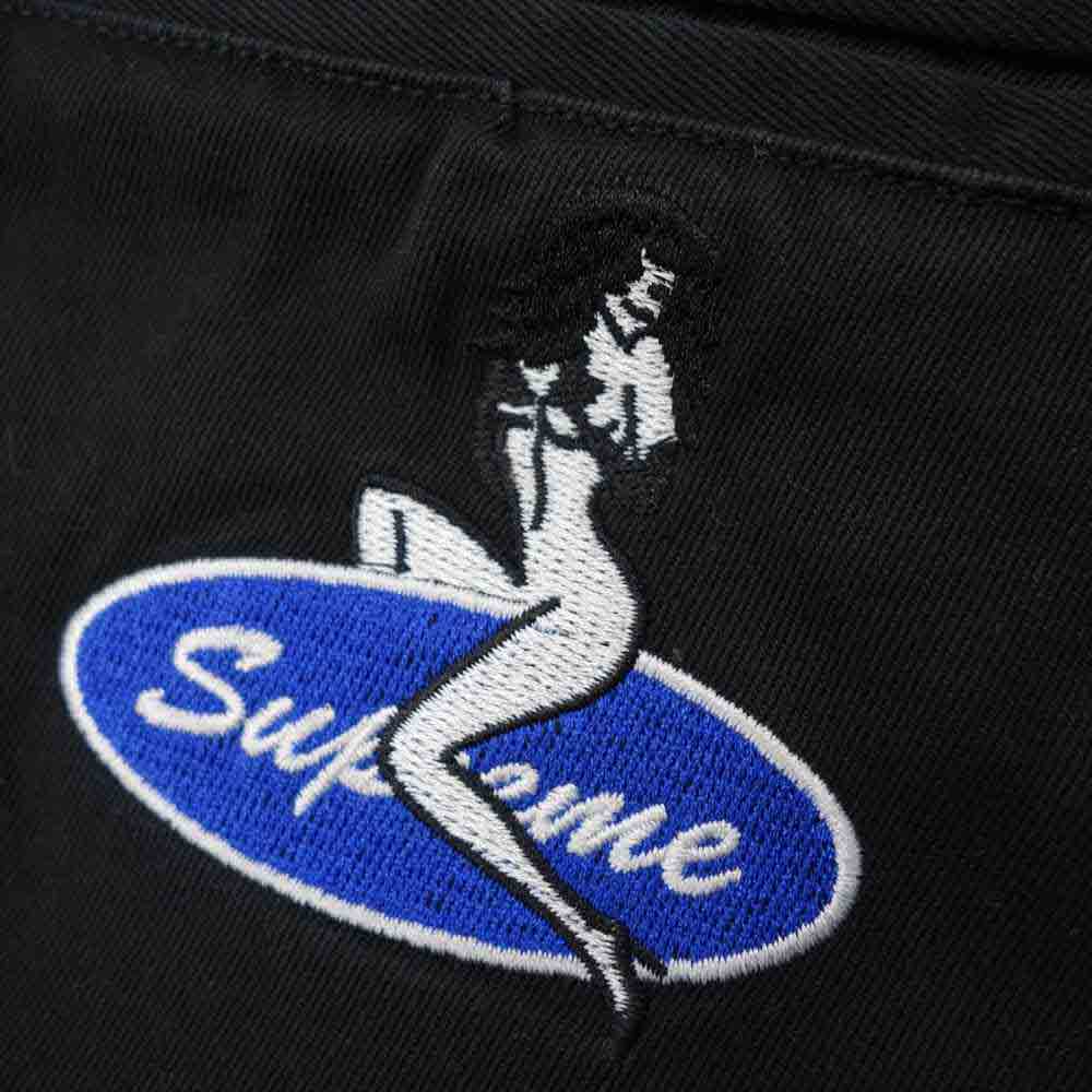 Supreme シュプリーム 18SS Pin Up Chino Pant ピンナップ チノ パンツ ブラック系 32【中古】