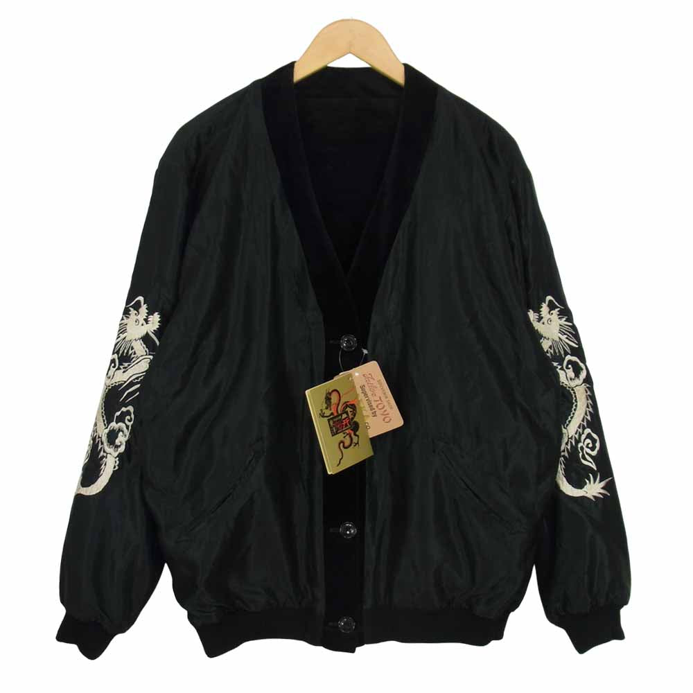 TAILOR TOYO テイラー東洋 TT14567AK × GOLD × ARK TT14567AK ARKSTANDARD 10th SUKA CARDIGAN 10周年 ゴールド アークスタンダード リバーシブル カーディガン ブラック系 L【中古】
