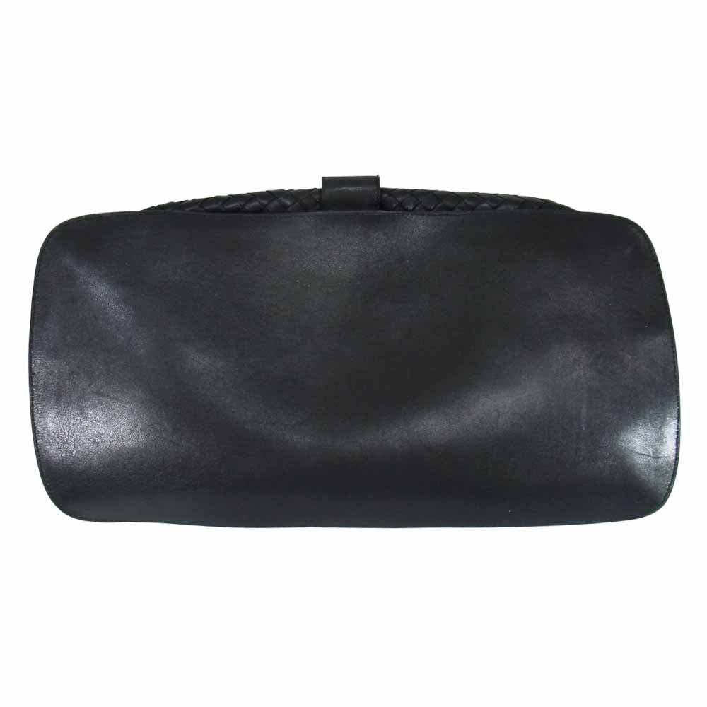 BOTTEGAVENETA ボッテガヴェネタ イントレチャート レザー ハンドバッグ ブラック系【中古】