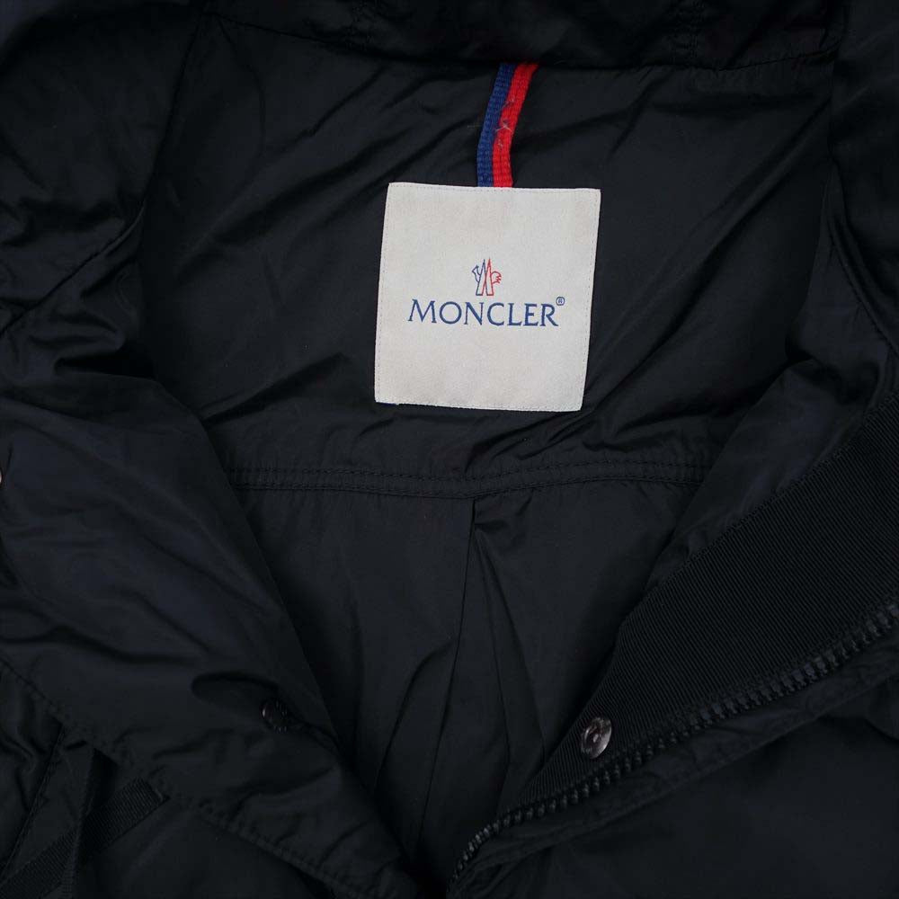 MONCLER モンクレール 420934630705 SERRE フリル ダウンジャケット  ブラック系  0【中古】