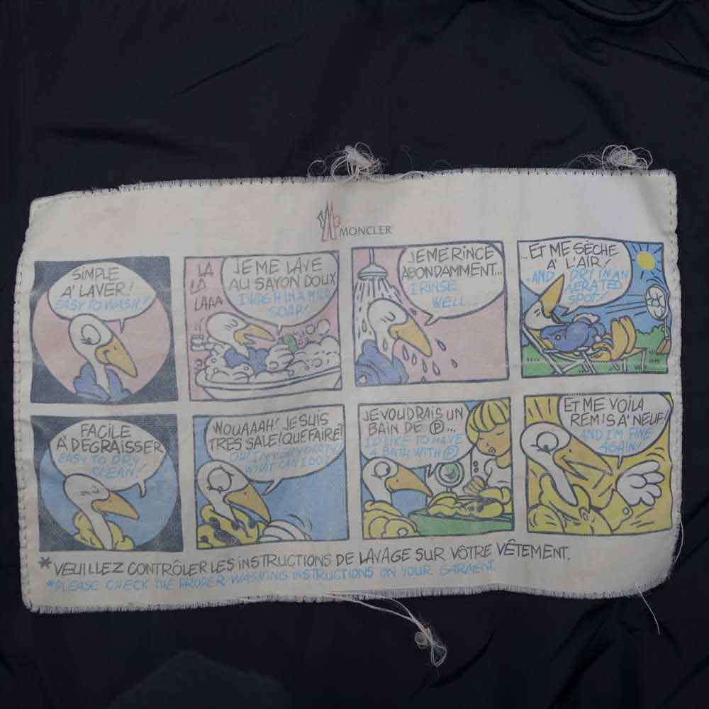 MONCLER モンクレール 420934630705 SERRE フリル ダウンジャケット  ブラック系  0【中古】