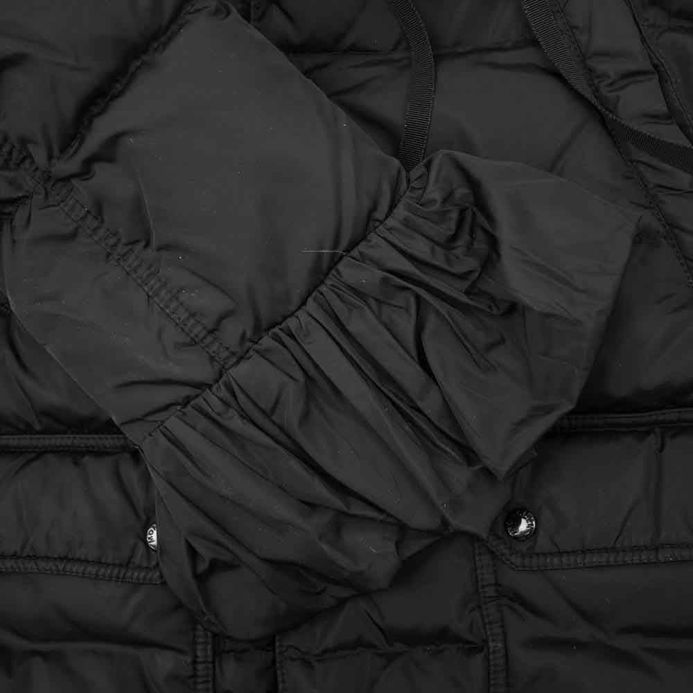 MONCLER モンクレール 420934630705 SERRE フリル ダウンジャケット  ブラック系  0【中古】