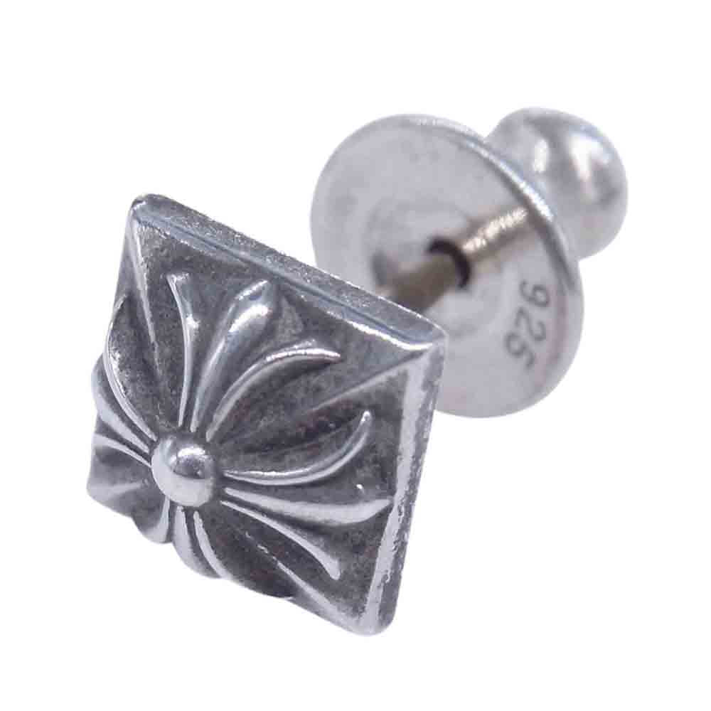 CHROME HEARTS クロムハーツ（原本有） STUD PYRAMID PLS ピラミッド スタッド ピアス シルバー系【中古】