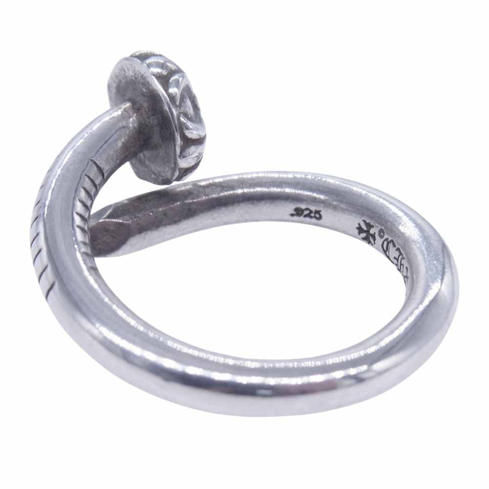 CHROME HEARTS クロムハーツ（原本有） NAIL CROSS BALL RING クロスボール ネイル リング シルバー系【中古】