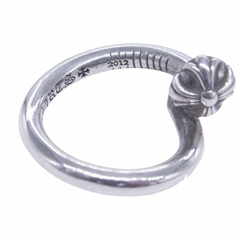 CHROME HEARTS クロムハーツ（原本有） NAIL CROSS BALL RING クロスボール ネイル リング シルバー系【中古】