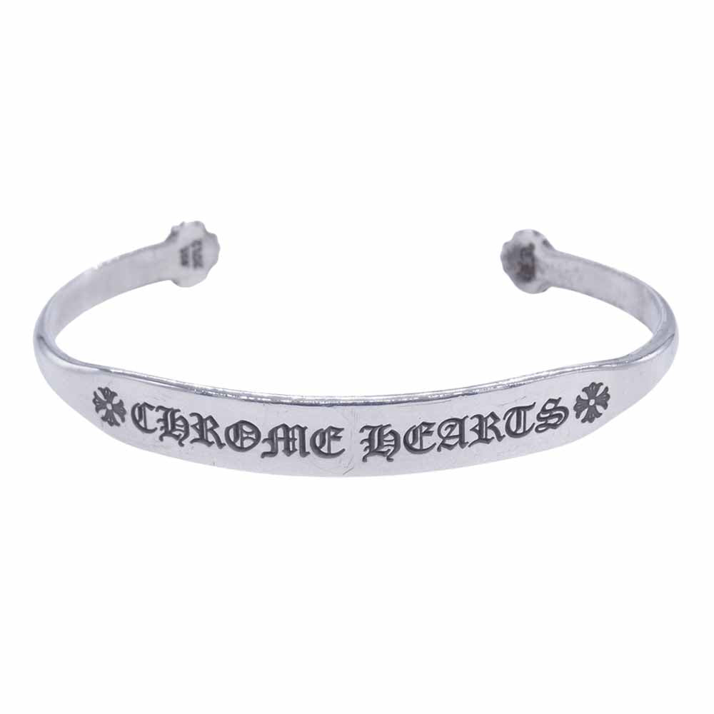CHROME HEARTS クロムハーツ（原本有） BANGLE FLAT CH PLS CHプラス フラット バングル シルバー系【中古】