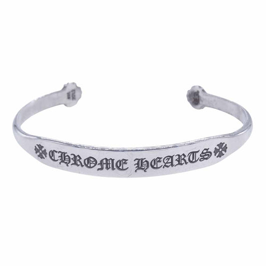 CHROME HEARTS クロムハーツ（原本有） BANGLE FLAT CH PLS CHプラス フラット バングル シルバー系【中古】