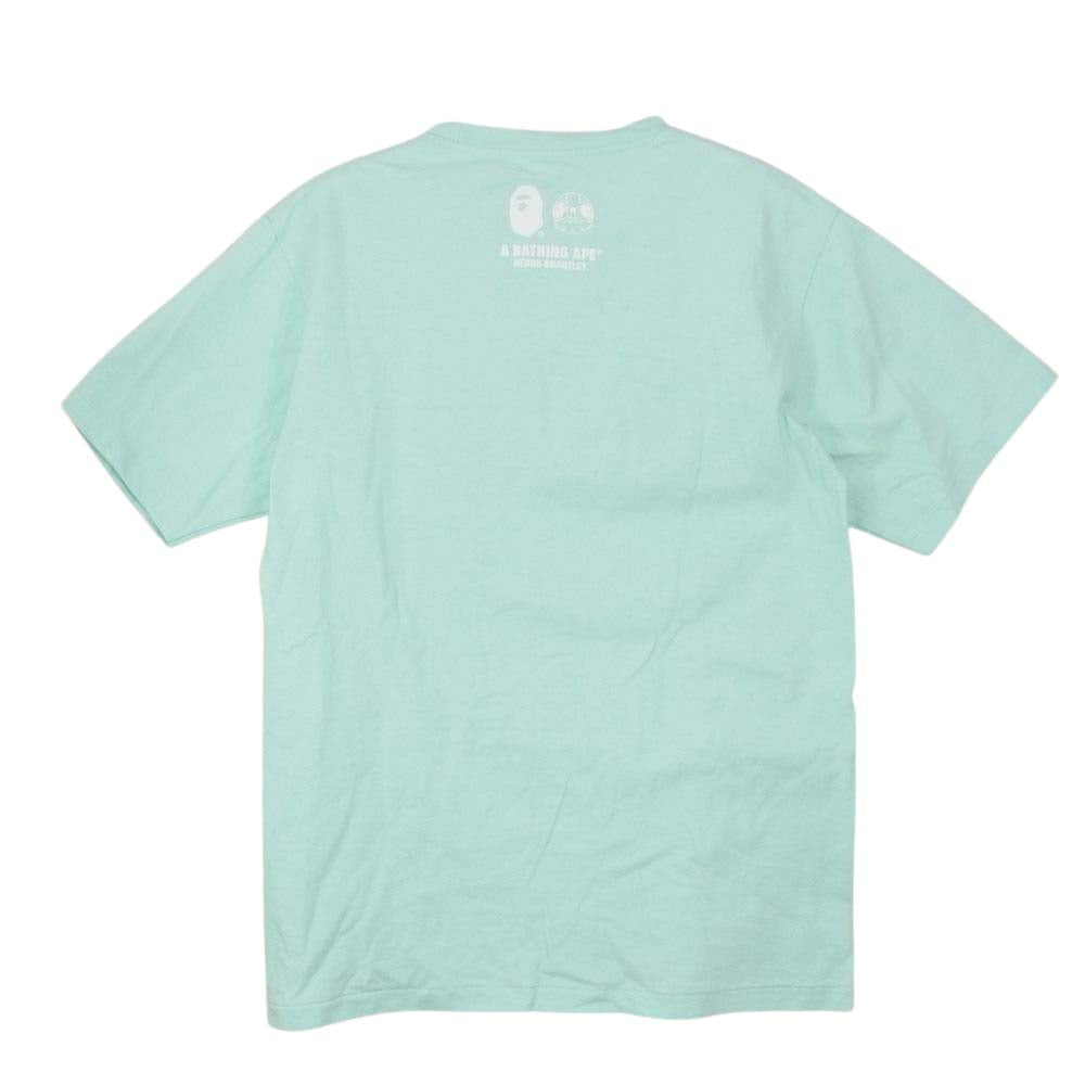 A BATHING APE アベイシングエイプ × HEBRU BRANTLEY へブルブラントリー Tシャツ ライトブルー系【中古】